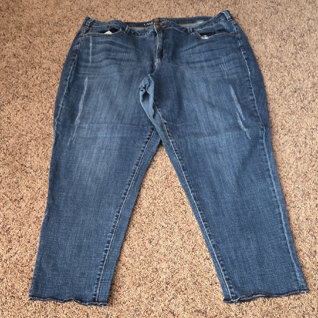 Lane Bryant Women's Boyfriend Jeans In Blue Denim
